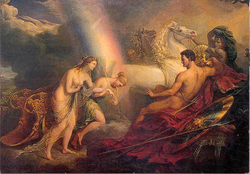 George Hayter Venus, supported by Iris, complaining to Mars